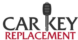 "Logo for a car key replacement service featuring a key silhouette, emphasizing key replacement services for vehicle owners."