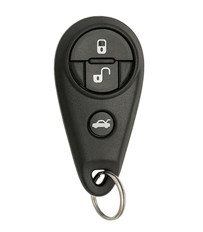 Car remote key with three buttons for locking, unlocking, and trunk release. Essential for vehicle access and security.